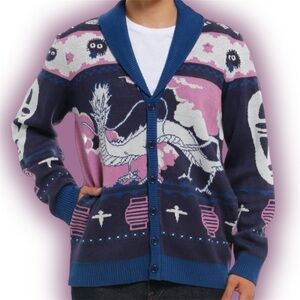 Studio Ghibli Spirited Away Characters & Icons Knit Shawl Cardigan